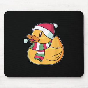 Cute Dub Duck Christmas Mouse Mat