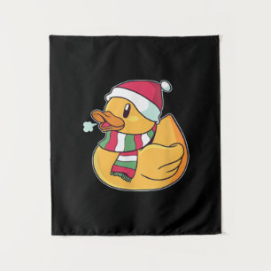 Cute Dub Duck Christmas Tapestry