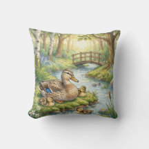 Cute Duck And Babies River and Lake Animals