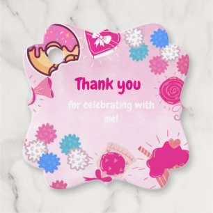 Cute Duck Birthday Favour Tag