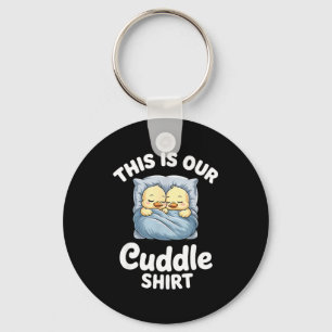 Cute Duck Couple Cozy This Is Our Cuddle Key Ring