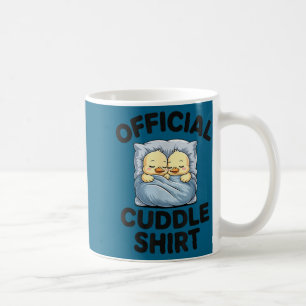 Cute Duck Couple Snuggle Cuddle Coffee Mug