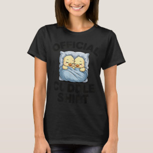 Cute Duck Couple Snuggle Cuddle  T-Shirt