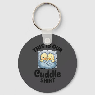 Cute Duck Couple This Is Our Cuddle Key Ring