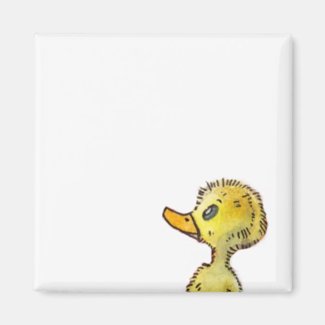 Cute Duck Customisable Magnet (Front)