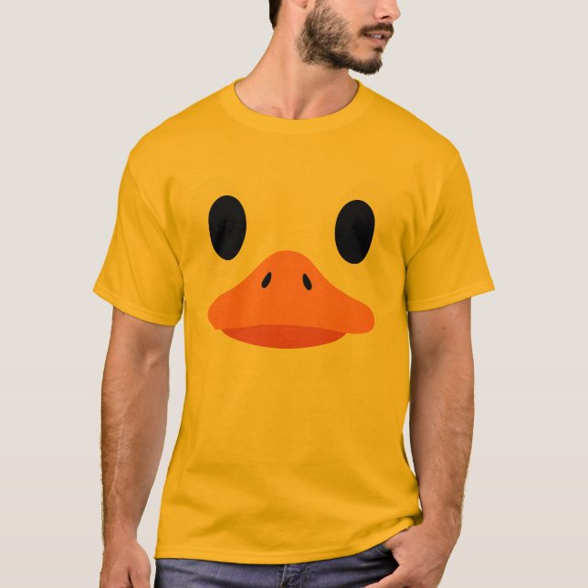 Cute Duck Face Halloween Costume Funny Birthday  T-Shirt (Front)