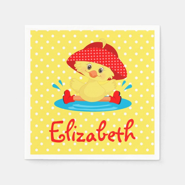 Cute Duck   Napkin (Front)