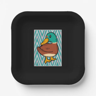 Cute Duck Paper Plate