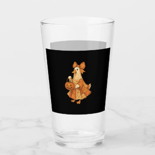 Cute Duck Patchwork Halloween Party Glass