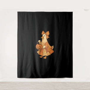 Cute Duck Patchwork Halloween Party Tapestry