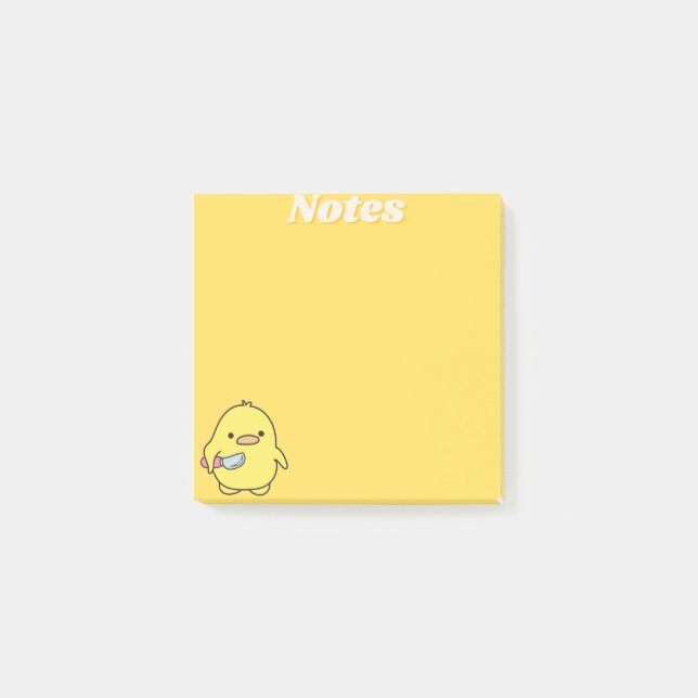 cute duck post-it notes (Front)