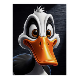 Cute duck. poster