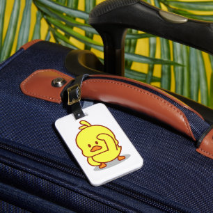 Cute Duck Rubber Duckling Animal Lover Gift Luggage Tag
