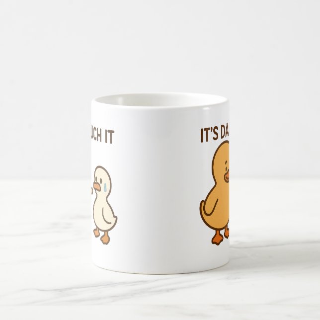 Cute duck stories – gift for families with kids coffee mug (Center)
