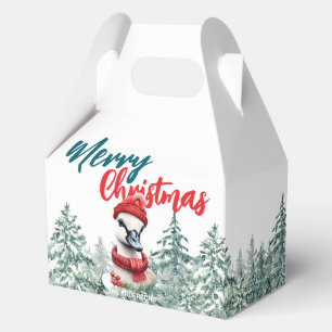 Cute duck swan Santa Xmas Sweet Merry Christmas Favour Box