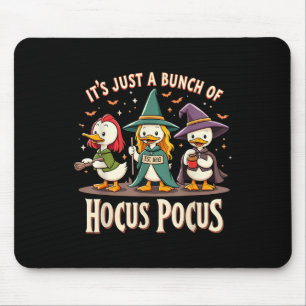 Cute Duck Trio Witchy Hocus Pocus Halloween Magic Mouse Mat