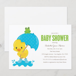 Cute Duckie Baby Shower Invitation
