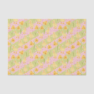Cute Ducklings and Daffodils Easter Tissue Paper
