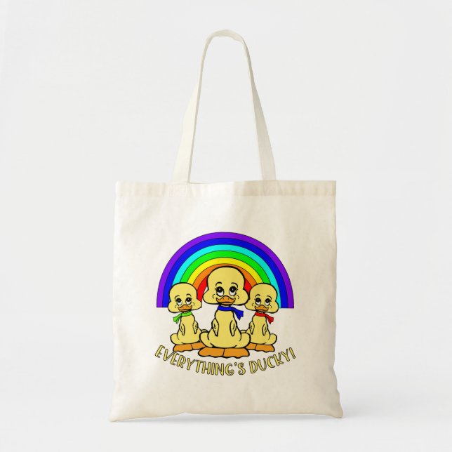 Cute Ducks Tote Bag (Front)