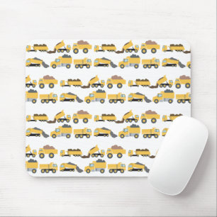 Cute Dump Trucks Construction Trucks Mouse Mat