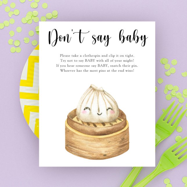 Cute dumpling - Don't say baby Poster (Creator Uploaded)
