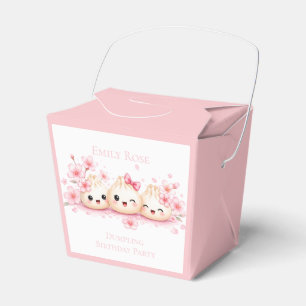 Cute Dumpling Girl Birthday Party Favour Box