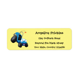 Cute dune buggy off road vehicle cartoon