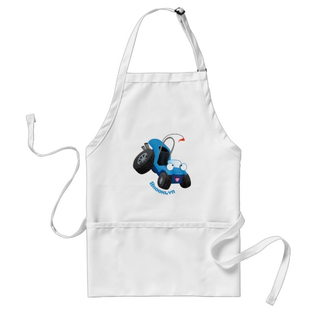 Cute dune buggy off road vehicle cartoon standard apron (Front)