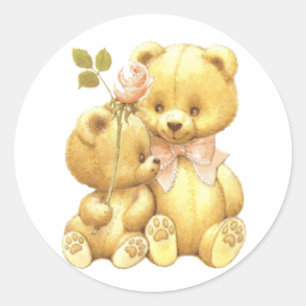 Cute Duo Classic Round Sticker
