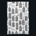 Cute Dutch Houses Amsterdam City Pattern Tea Towel<br><div class="desc">Decorate your kitchen with this cool towel. Makes a great housewarming or anniversary gift! You can customise it and add text too. Check my shop for lots more colours and patterns plus matching kitchen stuff! You can always add your own text. Let me know if you'd like something custom made....</div>