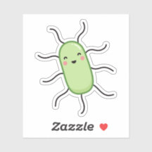 Cute E. coli bacteria - kawaii microbe