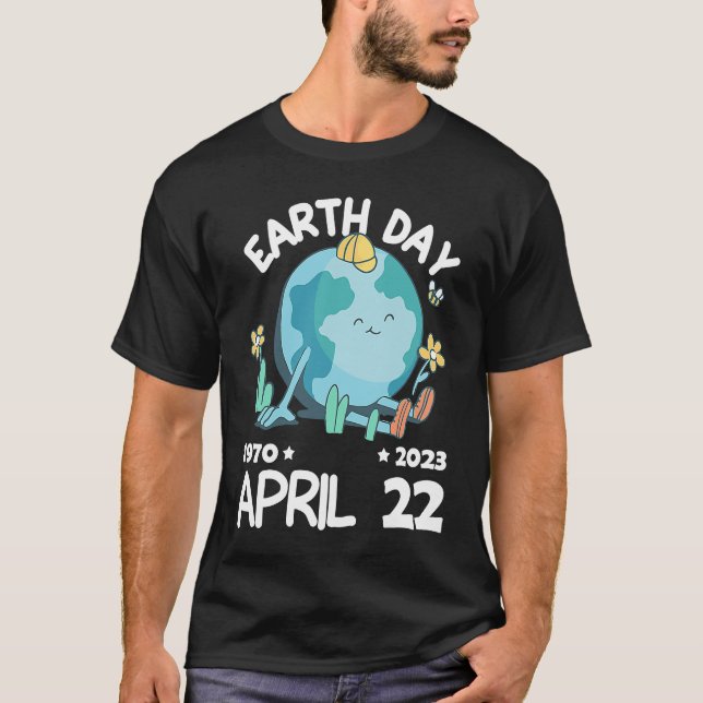cute earth day 53rd anniversary earth day  13 T-Shirt (Front)