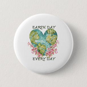 Cute Earth Day Everyday Retro Vintage 1 6 Cm Round Badge