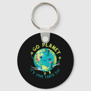 Cute Earth Day Key Ring
