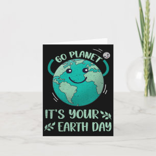 Cute Earth Day Shirt Happy Earth Day 2025 Go Plane Card
