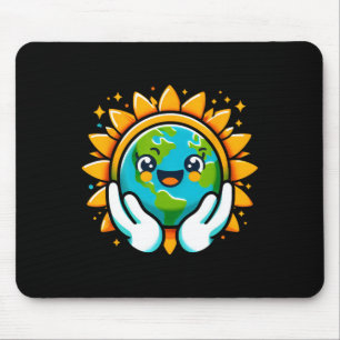 Cute Earth Day Toddler Boys Girls Kids Happy Earth Mouse Mat