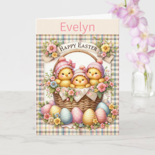 Cute Easter Add Child's Name Grandchild Card