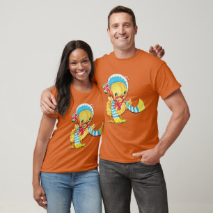 Cute Easter Baby Chic Orange Unisex Adult T Shirt
