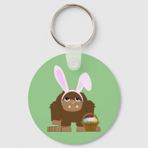 Cute Easter Bigfoot Key Ring