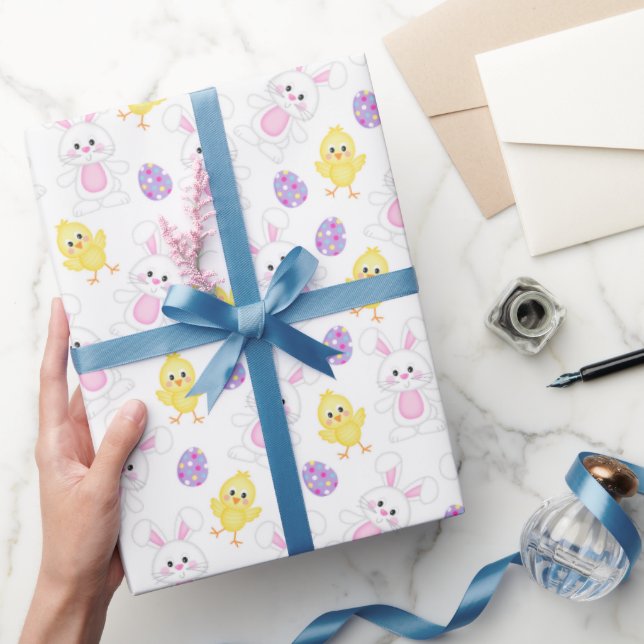 Cute Easter Bunnies and Chicks | Easter  Wrapping Paper (Gifting)