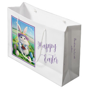 Cute Easter Bunny 01 Large Gift Bag