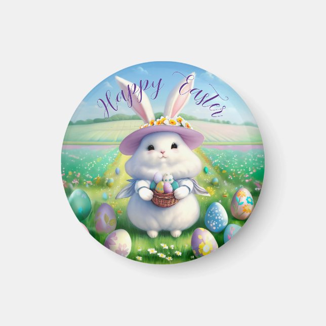 Cute Easter Bunny 01 Magnet (Front)
