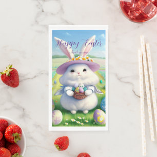 Cute Easter Bunny 01 Napkin