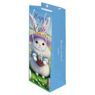 Cute Easter Bunny 01 Wine Gift Bag