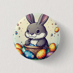Cute Easter Bunny 3 Cm Round Badge