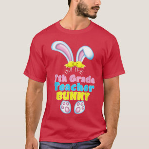 Cute Easter Bunny 7th Grade Teacher Elementary Sch T-Shirt