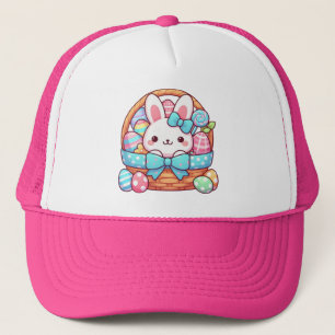 Cute, Easter bunny bakset Trucker Hat