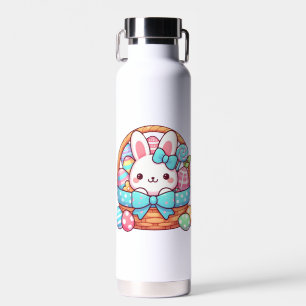 Cute, Easter bunny bakset Water Bottle