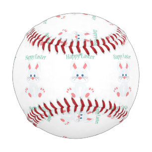 Cute easter bunny baseball