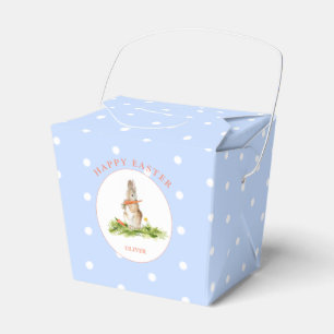 Cute Easter bunny blue Easter gift Favour Box
